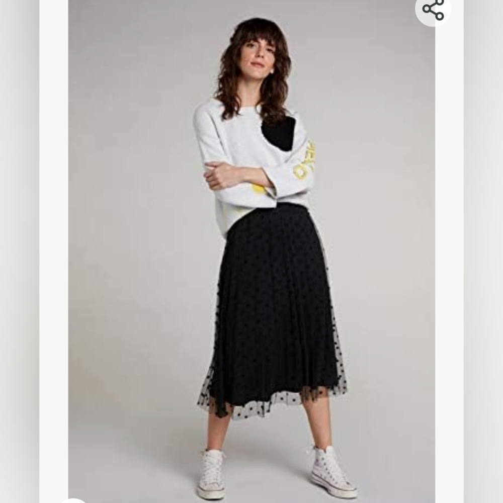 Oui 3/4 Sleeve Sweater HELLO YELLOW